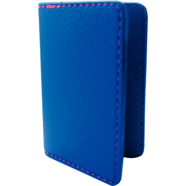 Porte-cartes sécurité RFID 2 compartiments bleu