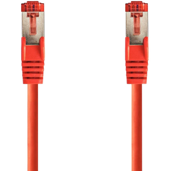 Câble RJ45 droit 6 S/FTP 10 mètres rouge
