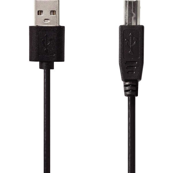Cordon USB 2.0 type A vers type B noir 3m