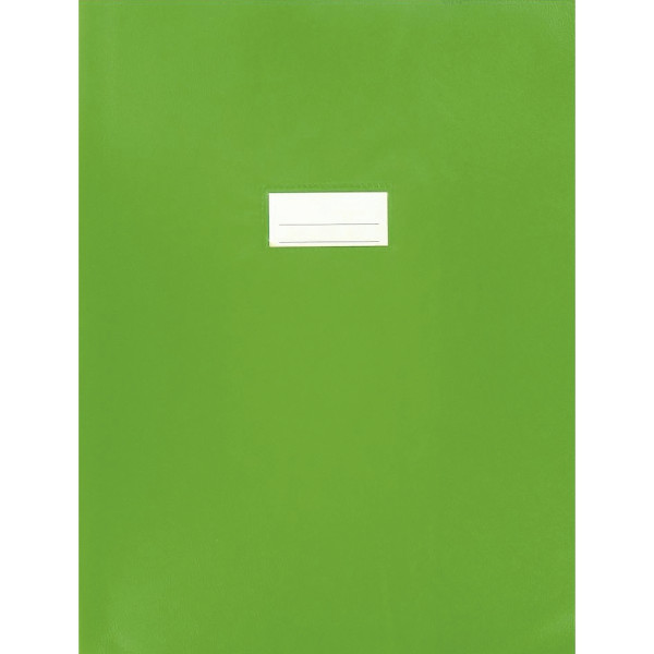 Protège-cahier épaisseur 21/100ème 24x32cm PVC coloris vert