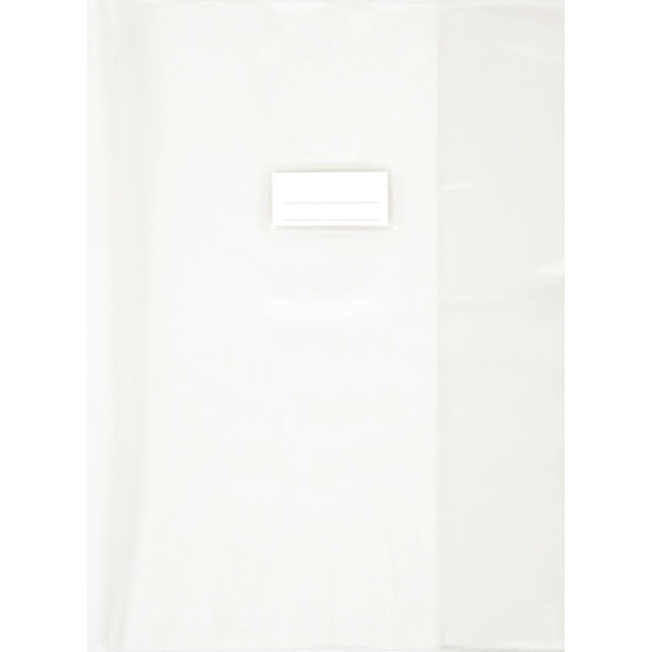 Protège-cahier 24x32 cm, PVC 21/100ème cristal incolore