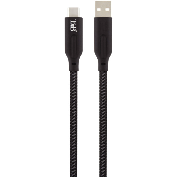 Cordon USB type A vers type C 1,5m noir