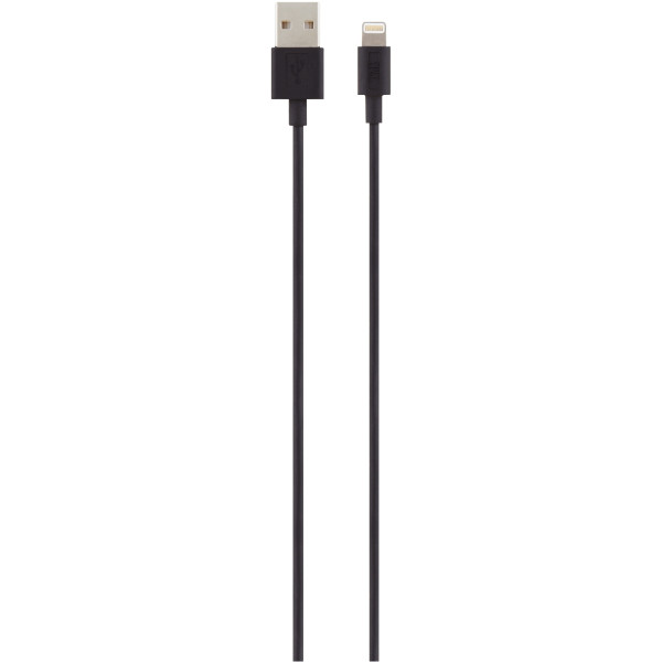 Cordon USB type A vers type Lightning 1m noir