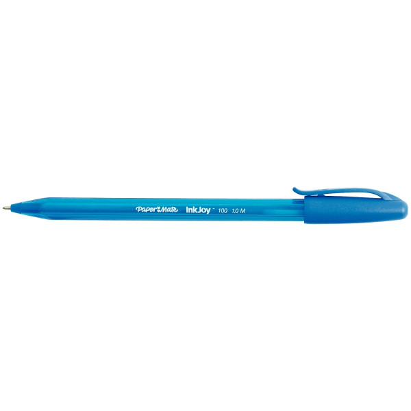 Boîte de 50 stylos Inkjoy 100 pointe moyenne bleu