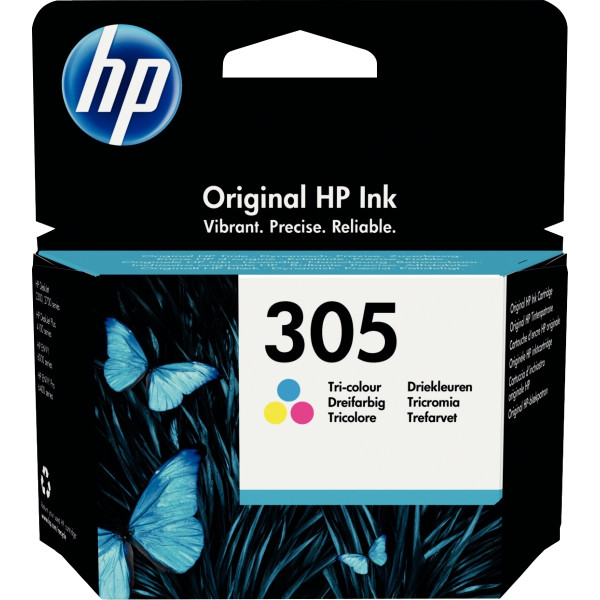 HP 305 cartouche d'encre trois couleurs authentique (3YM60AE)