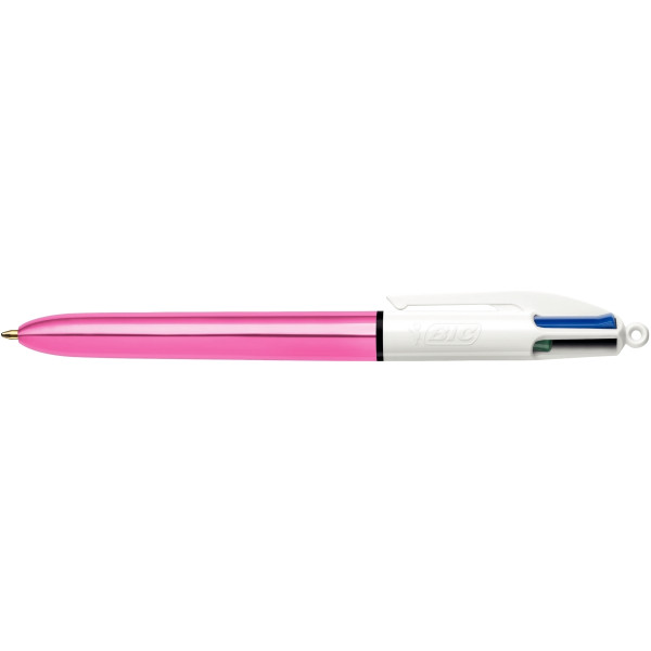Stylo bille 4 Couleurs Shine rose clair