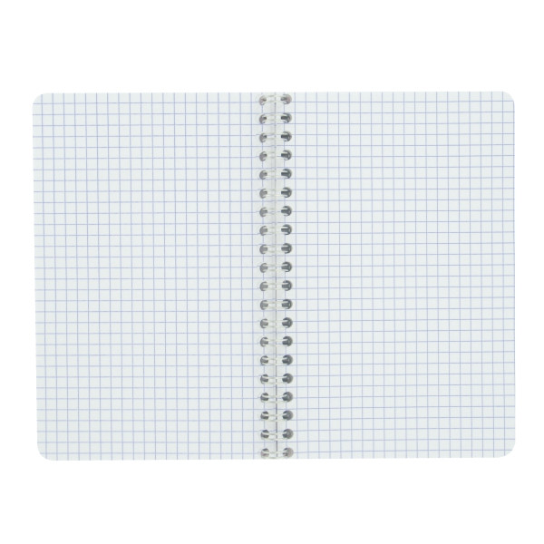 Carnet à reliure intégrale 100 pages CLAIREFONTAINE, format 11x17 cm, quadrillé 5x5, papier 90g