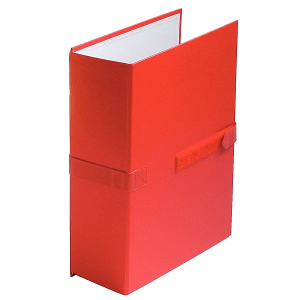Chemise extensible en balacron avec velcro et rabat, rouge