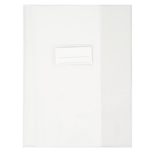 Paquet de 10 protèges-cahier épaisseur 21/100ème 17x22cm PVC cristal incolore