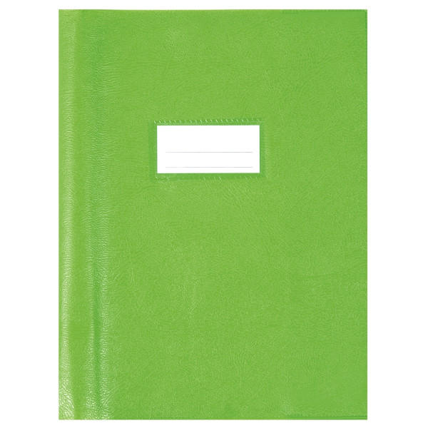 Paquet de 10 protèges-cahier luxe opaque avec rabats épaisseur 22/100ème 17x22 cm PVC cristal vert
