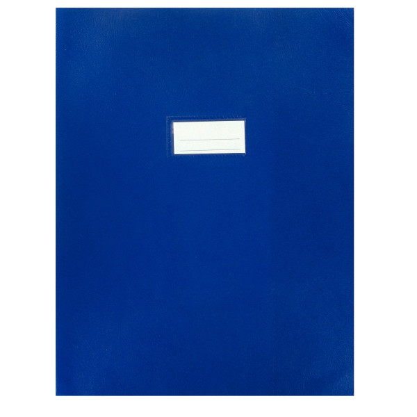 Paquet de 10 protèges-cahier épaisseur 21/100ème 24x32cm PVC coloris bleu