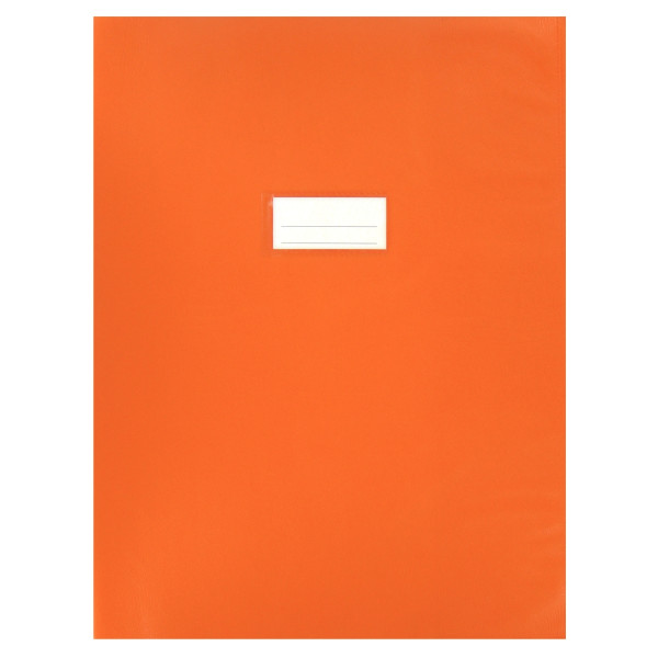 Paquet de 10 protèges-cahier épaisseur 21/100ème 24x32cm PVC coloris orange