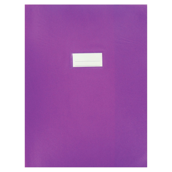 Paquet de 10 protèges-cahier épaisseur 21/100ème 24x32cm PVC coloris violet