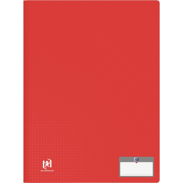 Protège-documents MEMPHIS 20 pochettes fixes 40 vues coloris rouge
