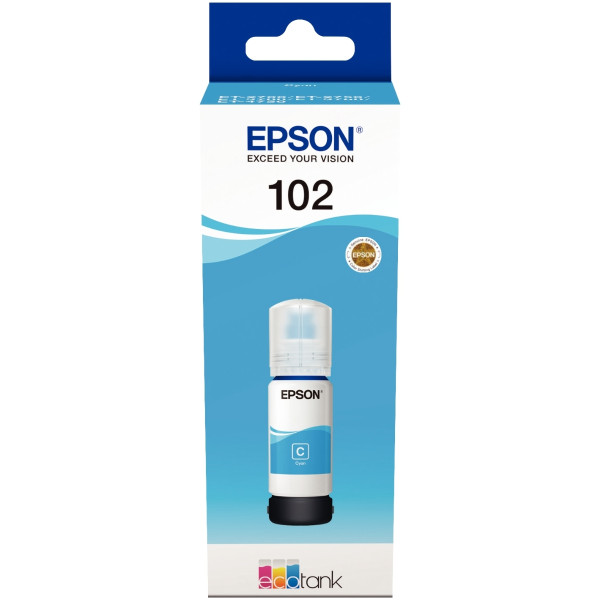 Epson 102 flacon d'encre cyan authentique (T03R240)