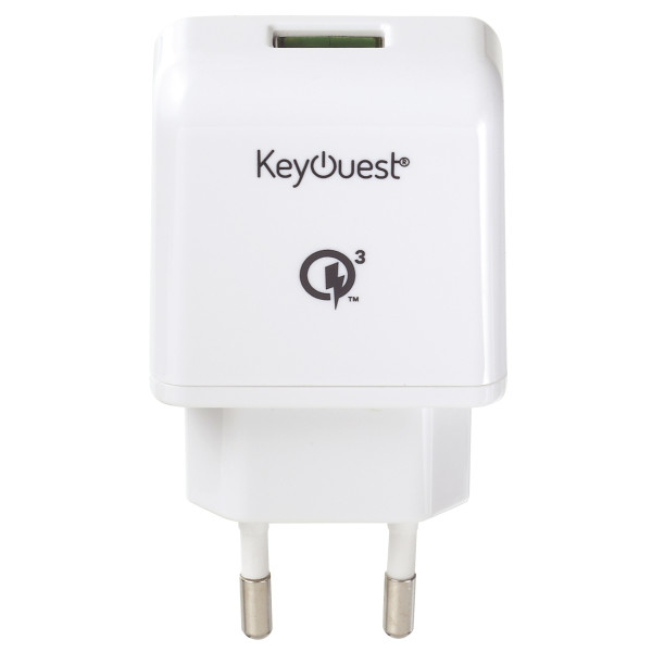 Chargeur secteur 1 port USB-A ultra-rapide blanc