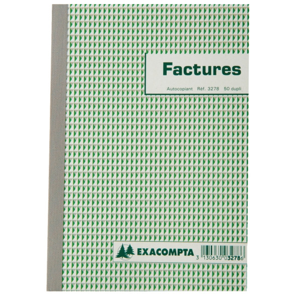 Manifold Factures NCR format 14,8 x 21 cm 50 duplicatas autocopiants