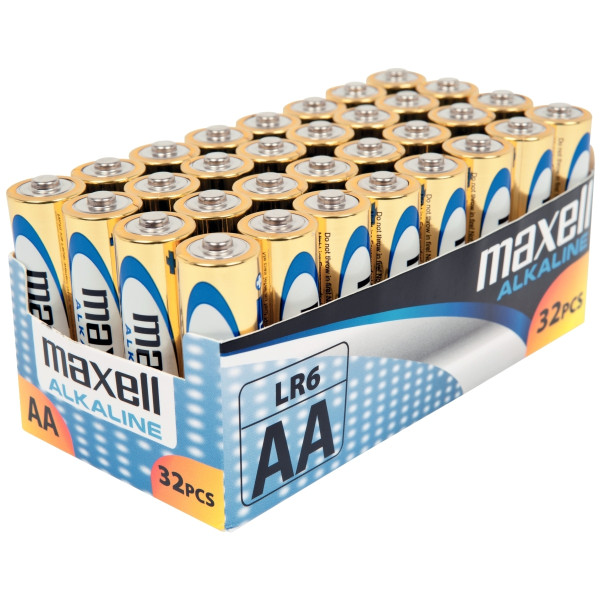Paquet de 32 piles Alcaline Maxel LR06 AA
