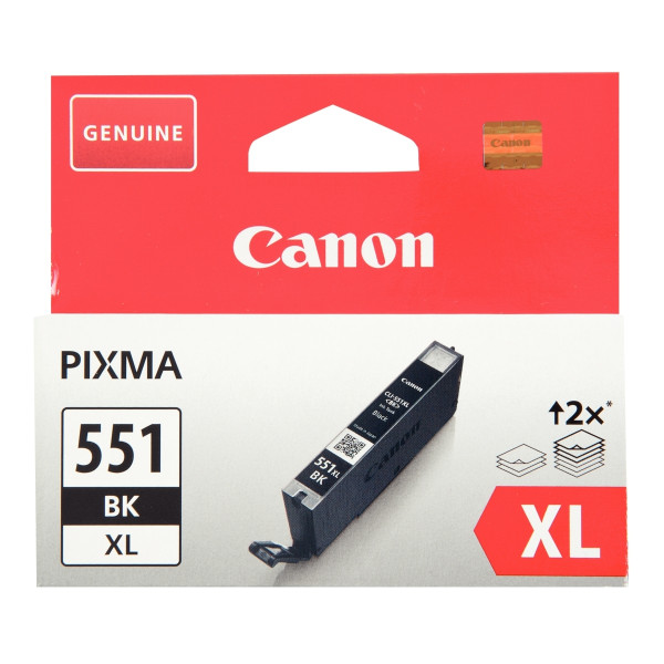 Canon 551XL cartouche jet d'encre noire haute capacité authentique (CLI551BK XL)