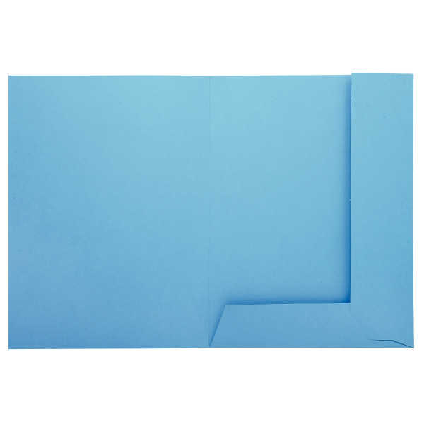 Paquet de 50 chemises 2 rabats 210g, format 24x32 cm, bleu
