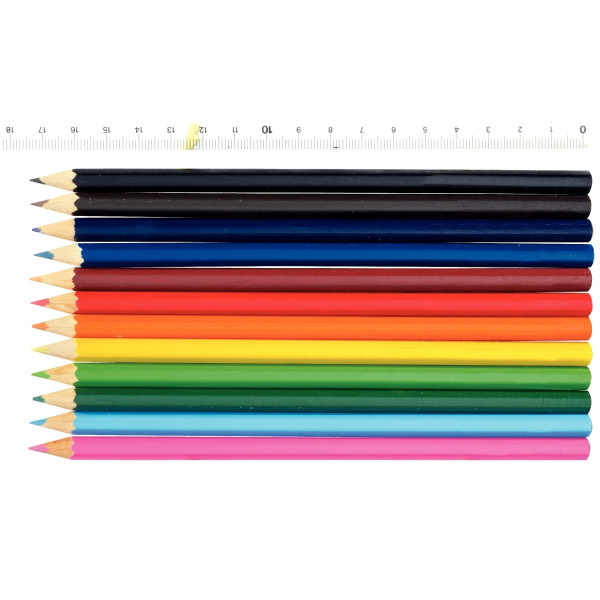 Étui de 12 crayons de couleur assortis