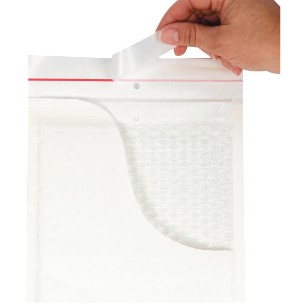 Paquet de 10 pochettes blanches bulles d'air 110x160mm