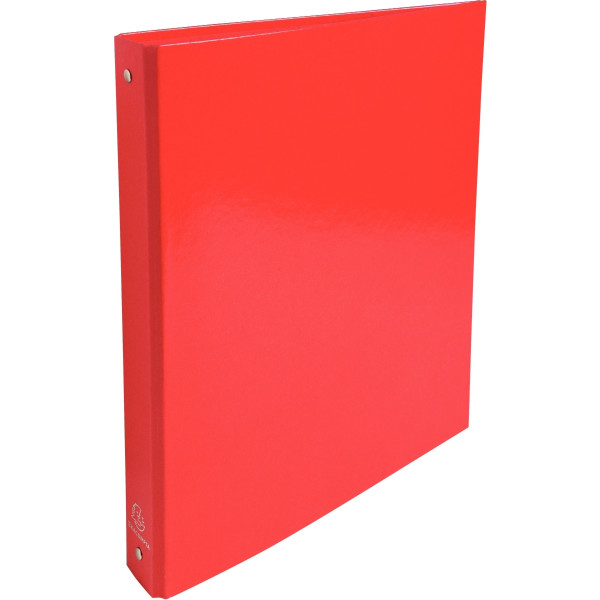 Classeur 4 anneaux en carte pelliculée IDERAMA, format A4, dos 4 cm, rouge