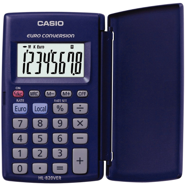 Machine à calculer de poche CASIO 8 chiffres HL820VER