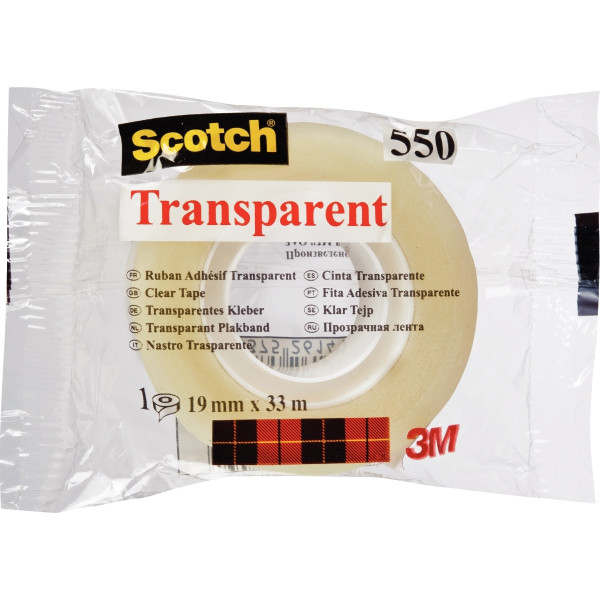 Rouleau adhésif transparent Scotch 19mmx33m