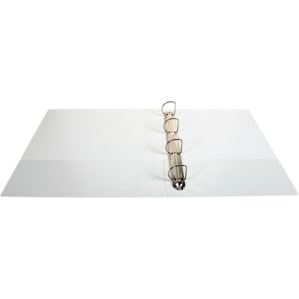 Classeur personnalisable KREACOVER format A4+, 4 anneaux diamètre 40 mm, blanc