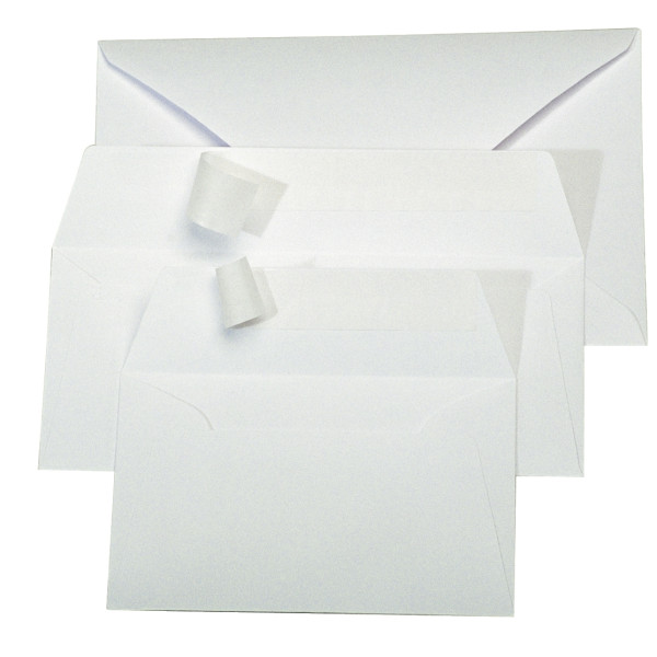 Paquet de 20 enveloppes Pollen 110x220mm 120g blanc