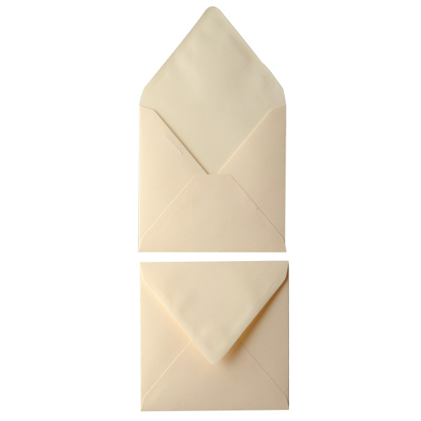 Paquet de 20 enveloppes Pollen 140x140mm 120g ivoire