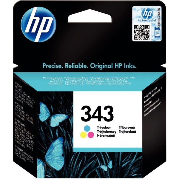 HP 343 cartouche d'encre trois couleurs authentique (C8766EE)