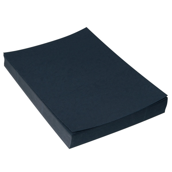 Paquet de 100 couvertures grain cuir 250g A4 noir