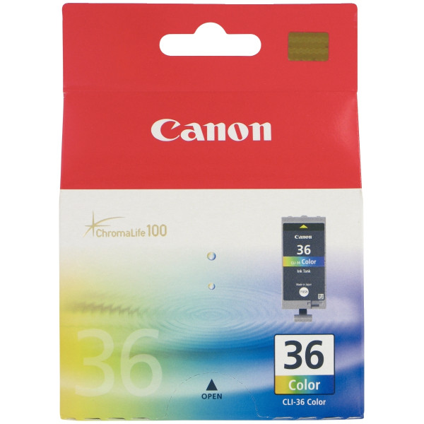 Cartouche jet d'encre à la marque Canon CLI-36 couleurs