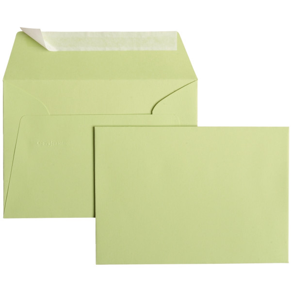 Paquet de 20 enveloppes Pollen 114x162mm 120g vert bourgeon
