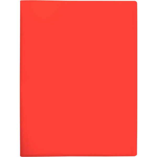 Protège-documents couverture souple en polypropylène 20 vues, rouge