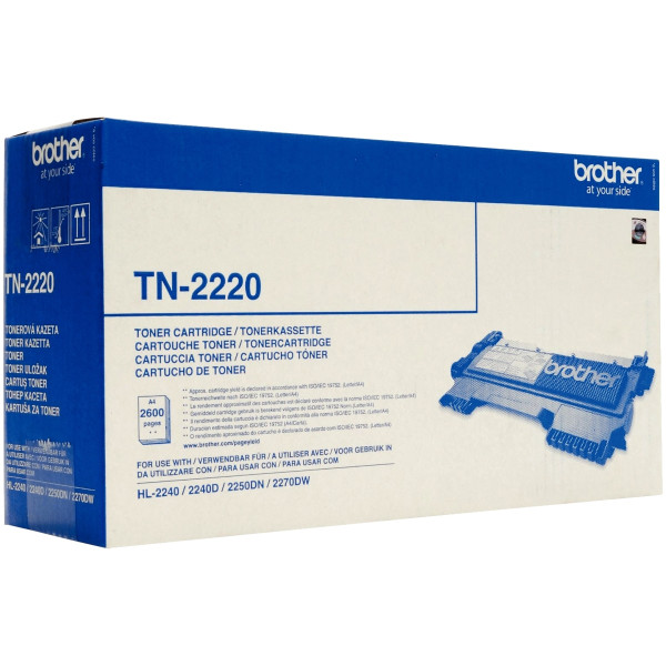 Brother TN2220 toner laser noir haute capacité authentique