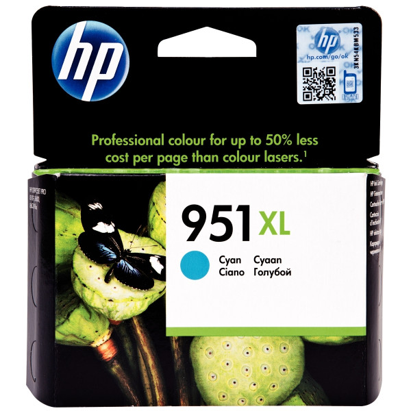 HP 951XL cartouche d'encre cyan grande capacité authentique (CN046AE)