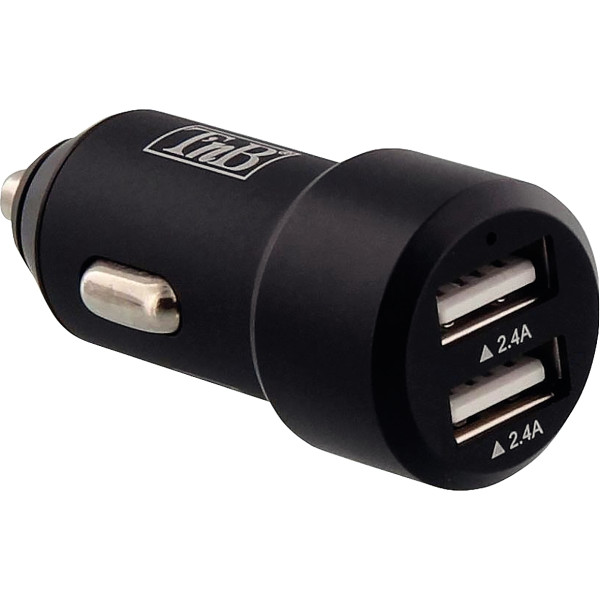Chargeur voiture 2 ports USB-A noir