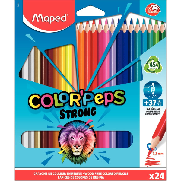 Pochette de 24 crayons de couleur Colorpeps