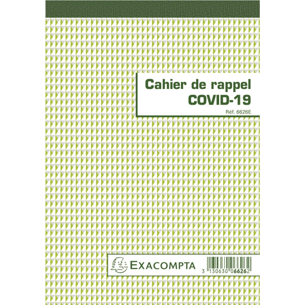 cahier de rappel contact covid19