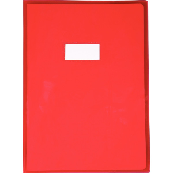 Protège-cahier cristal 21 x 29,7cm 22/100 coloris rouge