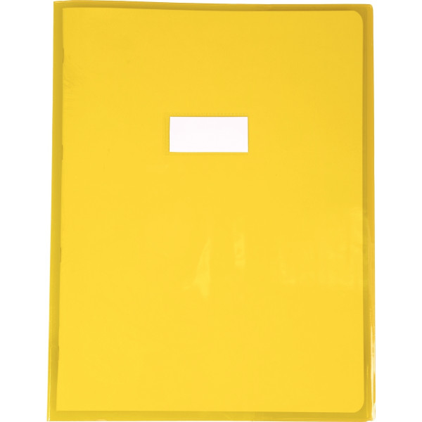 Protège-cahier cristal 24 x 32 cm 22/100 coloris jaune