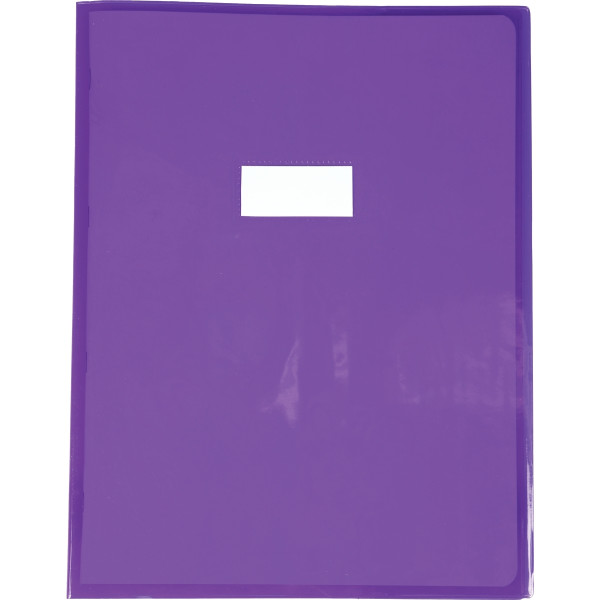 Protège-cahier cristal 24 x 32 cm 22/100 violet