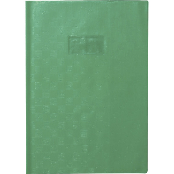 Paquet de 10 protège-cahiers avec rabats épaisseur 22/100ème 21 x 29,7 cm coloris vert