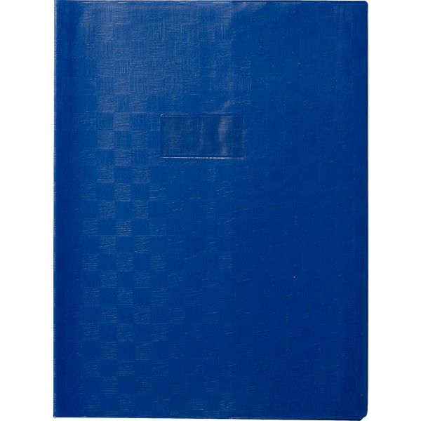 Paquet de 10 protège-cahiers avec rabats épaisseur 22/100ème 24 x 32 cm coloris bleu