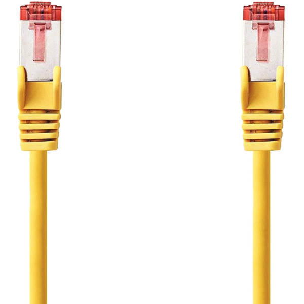 Câble RJ45 droit 6 S/FTP 1 mètre jaune