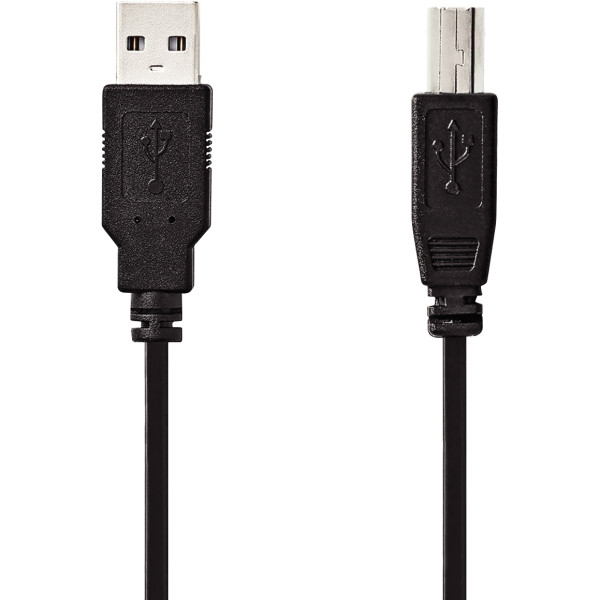 Cordon USB 2.0 type A vers type B noir 5m