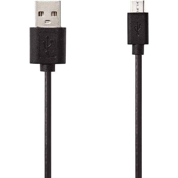 Cordon USB 2.0 type A vers type micro USB B noir 3m